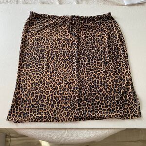 Mind Games by Ice & Eddie Leopard Print Athletic Skort Tennis Golf Size L
